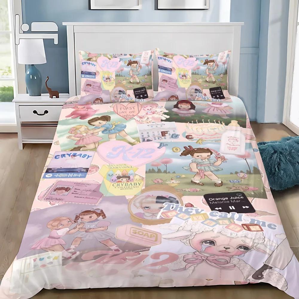 3D Print Melanie Martinez Music Bedding Set Duvet Cover Set With Pillowcase 2/3pcs Comforter Cover Bedroom Decor Microfiber
