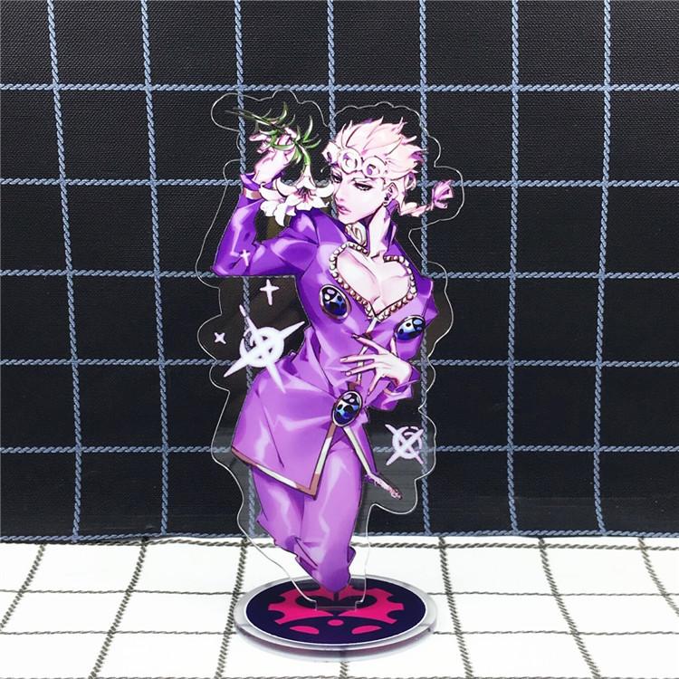 Spiel Anime Bizarre Adventure Golden Wind Modell Acryl Figur Stand Bemalt Schreibtisch Dekor Ornament Geschenk 15 cm