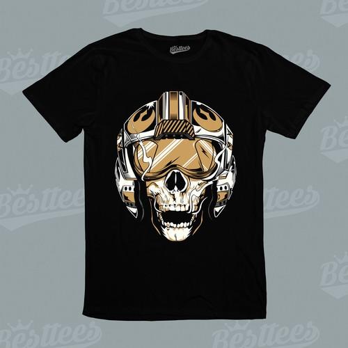 Kids/ Men / Women Luke Skywalker Skull Helmet Star Graphic T-Shirt S разноцветный