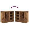 vidaXL Waschtisch-Schrank Altholz 63x29x55 Cm Massivholz