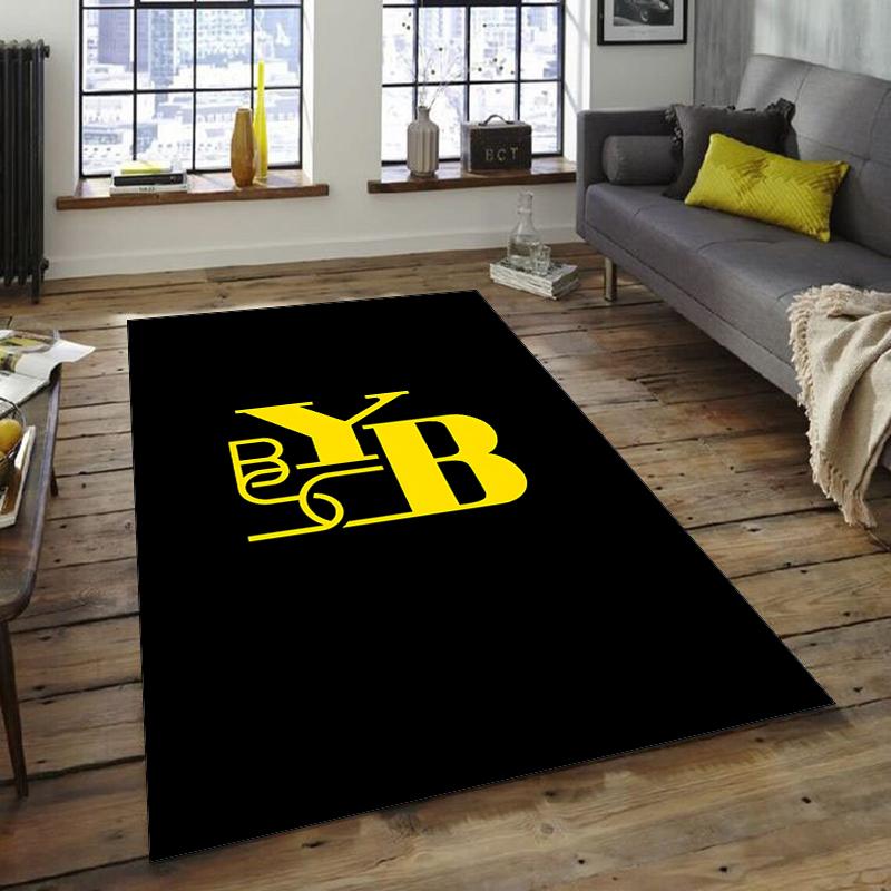 1pc Football Team Design Area Rug - Non-Slip, Soft & Cozy Floor Mat for Living Room, Bedroom, Office - Indoor/Outdoor Decorative Carpet