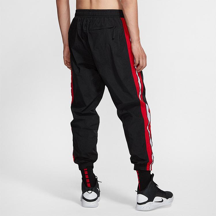 Nike Contrast Side Stripe Basketball Pants Men Bottoms Black AV9759-013