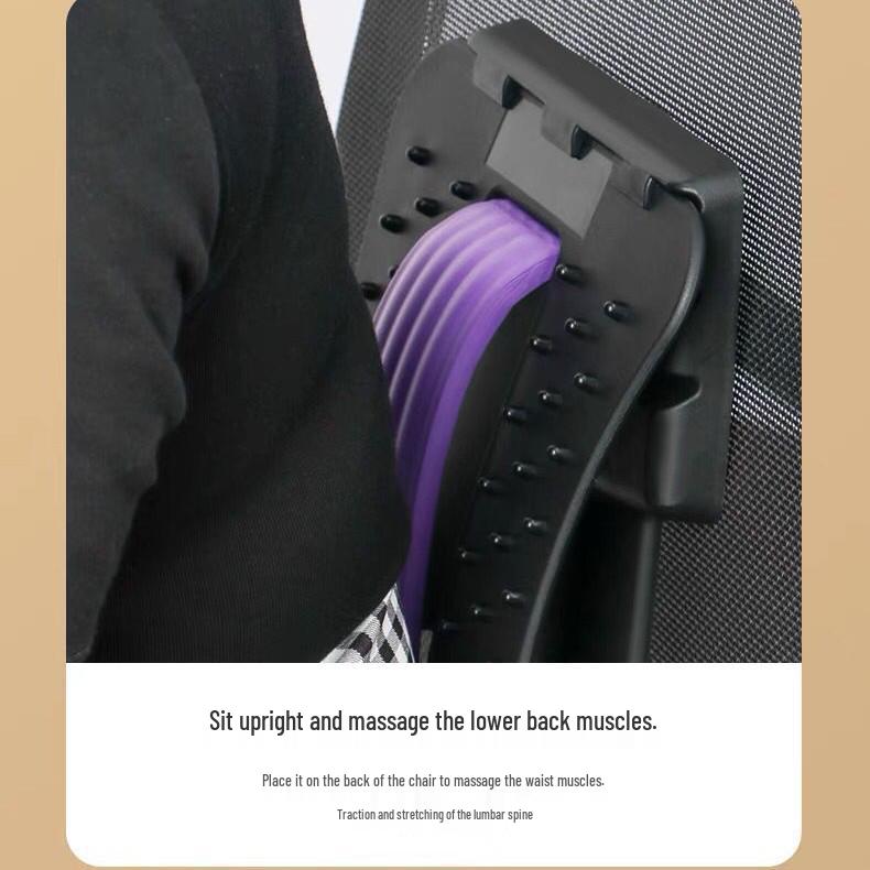 Enhanced Lumbar Support & Spine Corrector Back Massager
