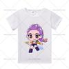 Kpop Demon Hunters Children's Clothing Short Sleeve T-shirt Cute Rumi Zoey Mira Shirts Harajuku Tops for Boys Girls Clothes Gift