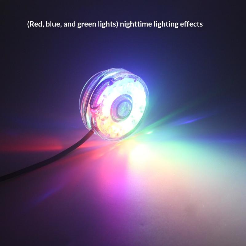 1Pcs Dc Waterproof Round Lamp Usb Led Illumination Colorful Light With Hole For Fish Tank Pool Garden Aquarium Decor Lighting
