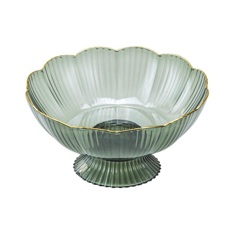 2023 Drenajlı Lüks Meyve ve Atıştırmalık Kasesi - Sehpa İçin Zarif ve Geniş