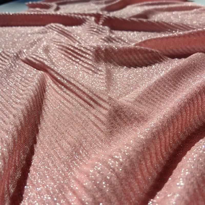 Women's Pleated Scarf Crinkle Cotton Long Muffler Crumpled Shawl Femme Hijab Golden Thread Shimmer Muslim Hijab