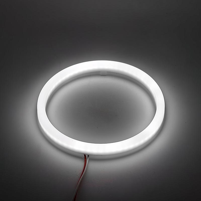 

1 пара COB Angel Eyes 9-30 В с крышкой Halo Rings Cotton Lights для светодиодных автомобильных мотоциклетных фар Противотуманные фары 60 70 80 90 100 120 мм 60mm белый