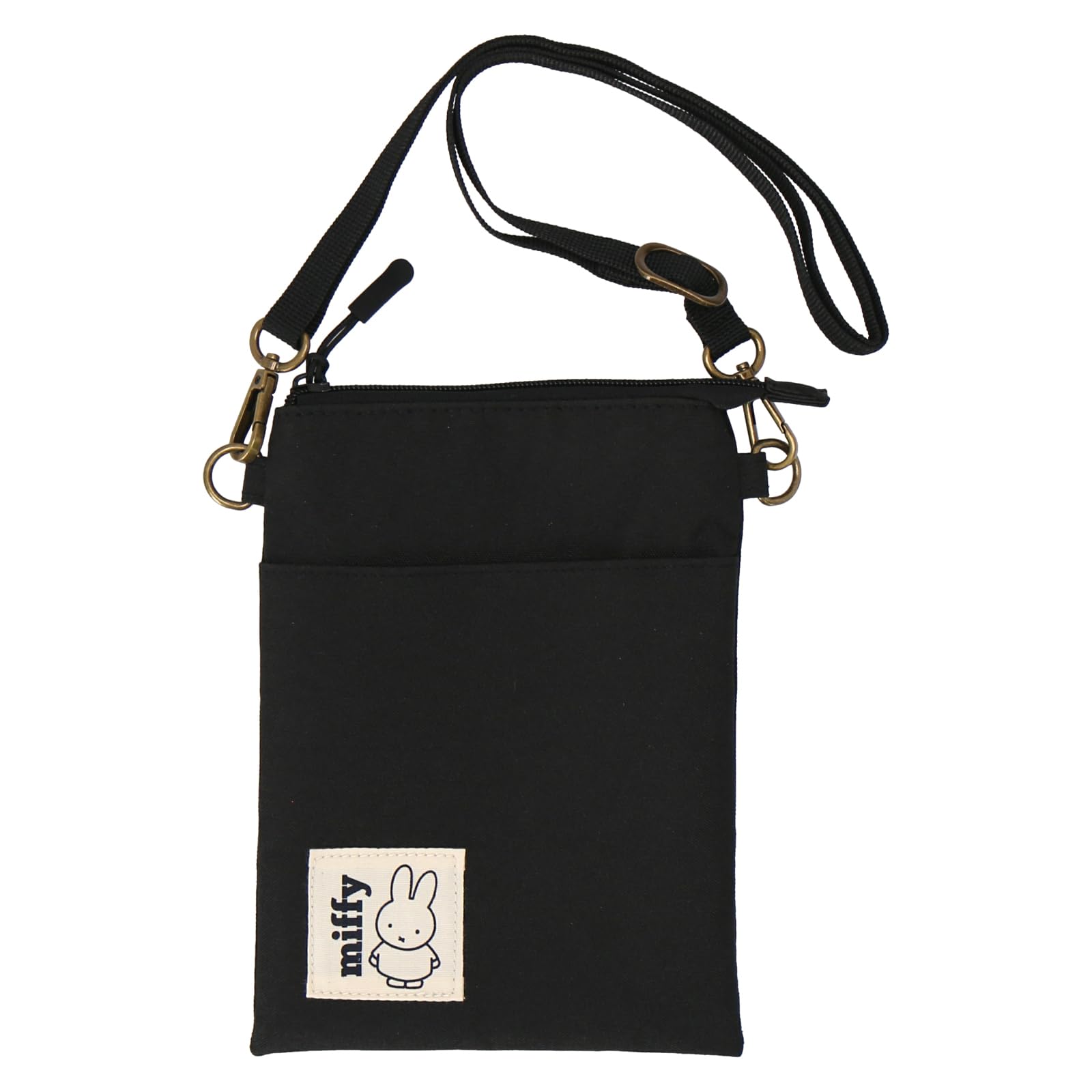 

miffy Women s Vertical Shoulder Pouch 30601505, 30601505A, Black [A]
