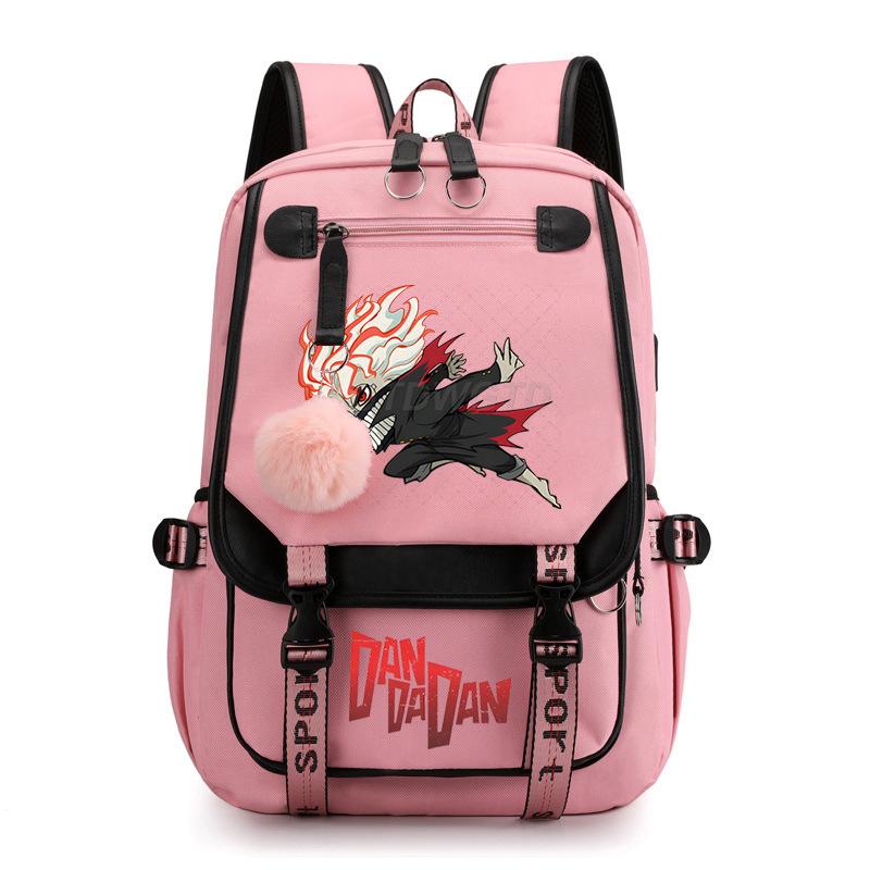 Bold Party Dandadan Surrounding Anime School Bag Fashion Male Female Versatile Elementary and Secondary School Student Lightweight Backpack