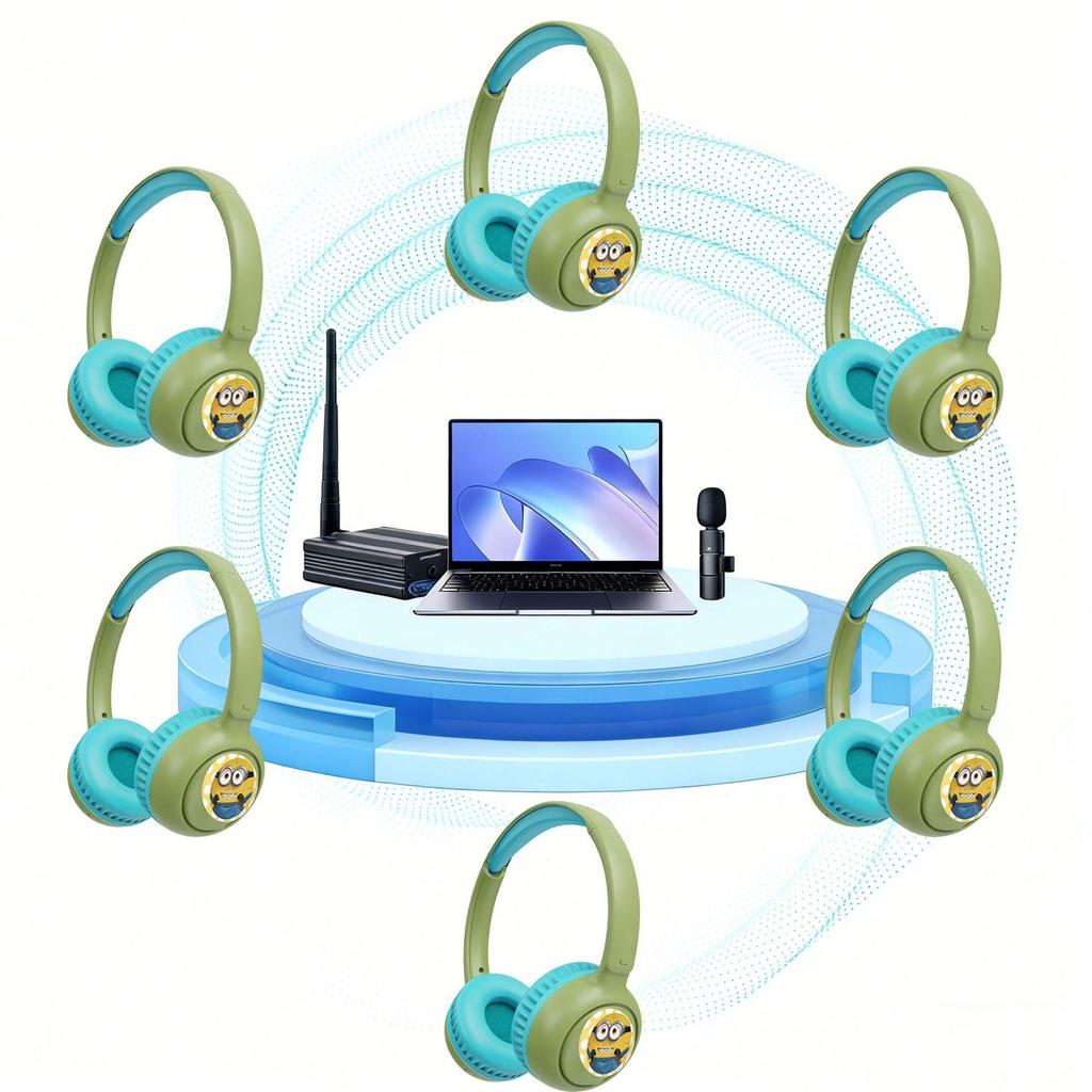 Multifunctional Children's Head-mounted Hearing Protection Headphones for Learning and Online Classes