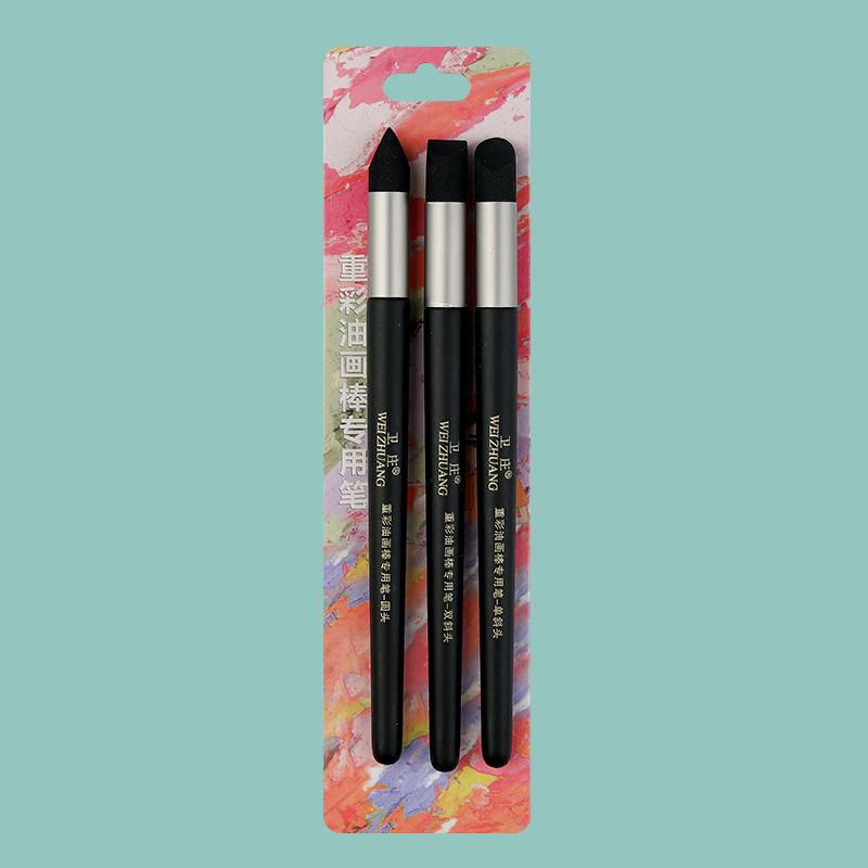 1/3Pcs Color Shaper Painting Tool Color Shaper Tool For Oil Painting Paint Brush Inclined Tip Round Tip Pastel Blending Tools