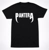 Pantera Fanged Logo Teeth Black T-Shirt: Classic Groove Metal Design - Heavy Metal Band Shirt, Soft Cotton, Unisex Fit