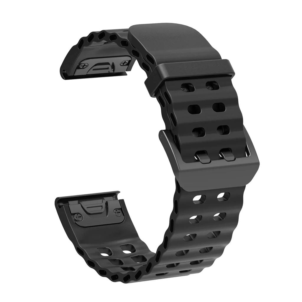 22 26MM Silicone WatchBand For Garmin Fenix 8 51MM 47mm 8E Enduro3 2 7X 7 6X 6 Pro 5X 5 Strap WristStrap Quick Release Bracelet