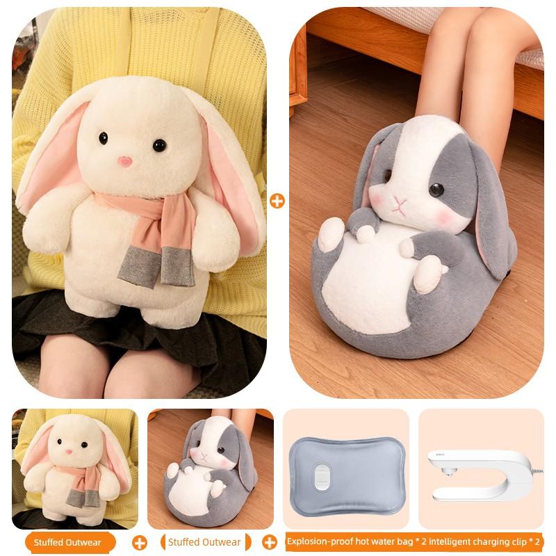 Fruit Capybara Detachable and Washable National Standard Explosion-Proof Electric Hot Water Bottle Plush Toy Pillow Doll Rechargeable Hand Warmer