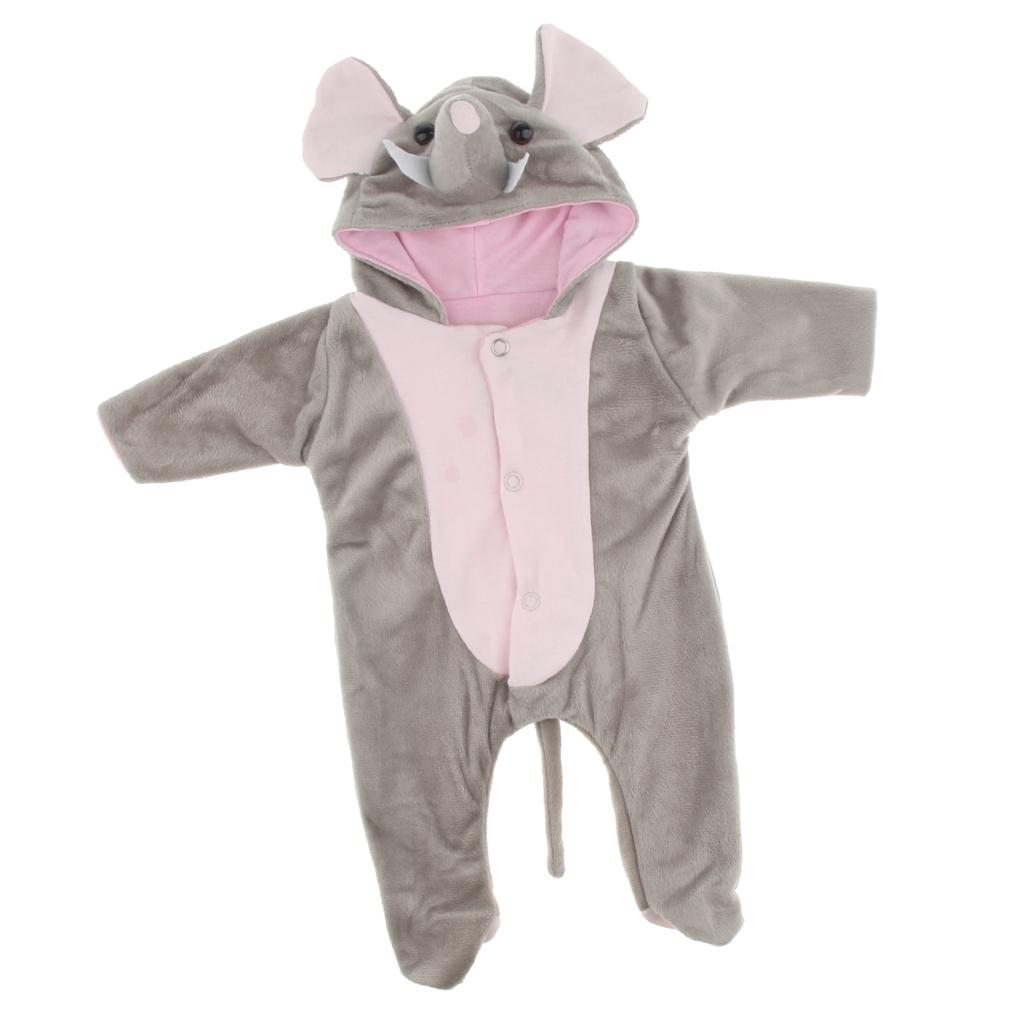 2020 Reborn Doll Clothing Suit Newborn Doll Clothes 17-18/" Baby Girl Boy Outfits