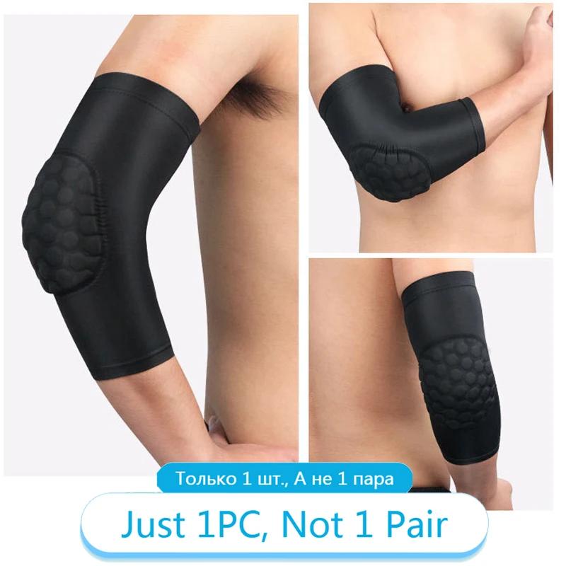 

Tcare 1Pc Elbow Brace Sleeve Pad Support Arm Breathable Protection Workout Outdoor Sports Joint Compression Hexagonal Honeycomb XL - Weight 65-80KG