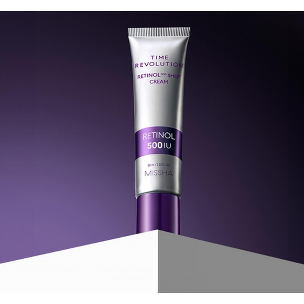 MISSHA Time Revolution 500 Shot Cream 60ml – Intensive Reparaturcreme, Straffende Pflege, Hautstärkende Formel, Koreanisch
