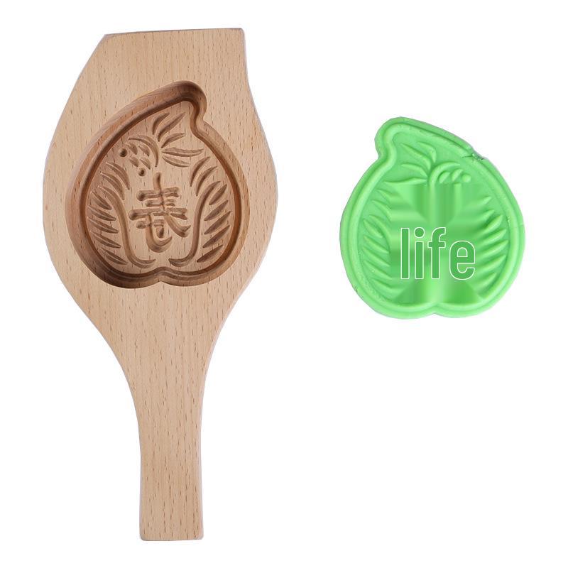 Jin Qiaokai Mid-Autumn Wooden Mooncake Pastry Mold