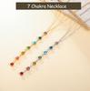 Cazador Stainless Steel 7 Chakra Rhinestones Necklaces for Women 2026 Yoga Meditation Jewelry Necklaces Birthday Gift 2026 New