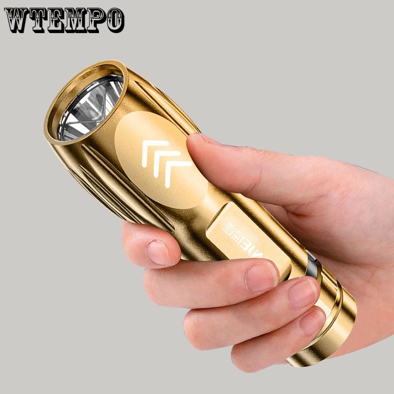 Mini Small Flashlight Multifunctional Strong Light Flashlight Outdoor Portable Flashlight Home USB Rechargeable Flashlight