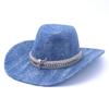 New spring and summer men's and women's peach heart top hard cowboy hat jazz hat ethnic style western cowboy hat