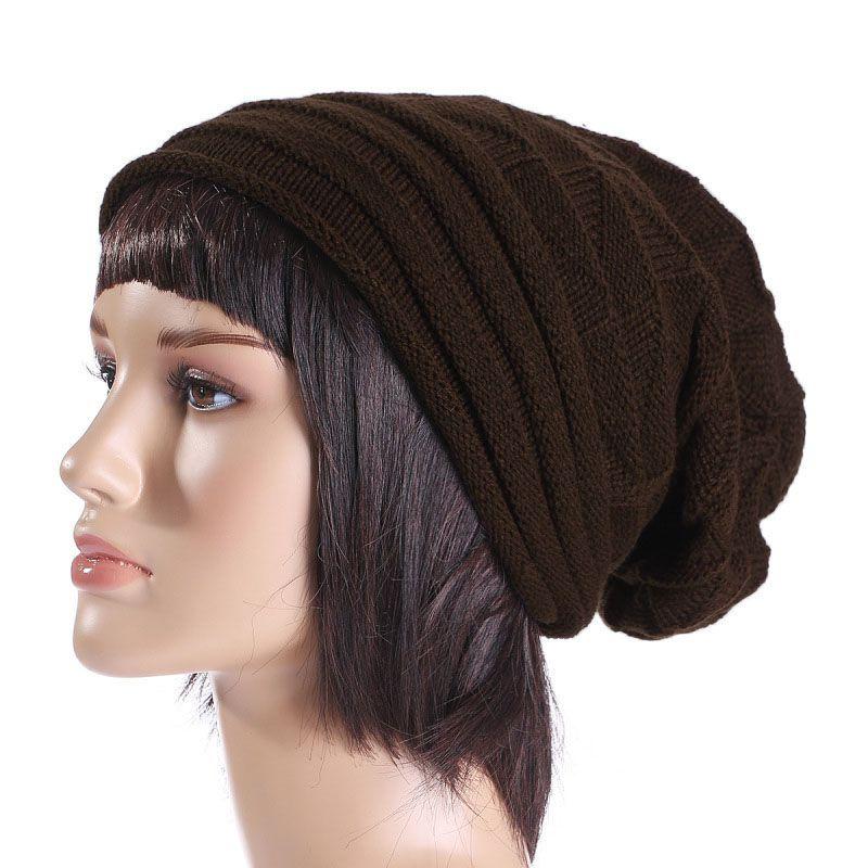 Stylish Oversized Slouch Beanie Cap For Women And Men In Warm Knitted Fabric