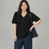 Plus Size Women V Neck Short Sleeve T Shirt Slimming Top