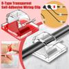R-Type Transparent Self-Adhesive Wiring Clip