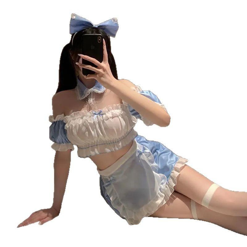 Sexy Maid Seduction Uniform Passion Small Breasts Dating Robe Cute Pure Sex Lingerie
