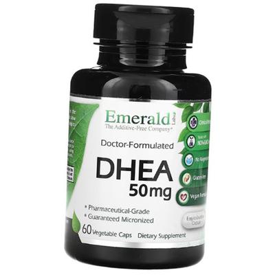Dehidroepiandrosterona, DHEA 50, Emerald Laboratories 60cápsulas (72694001)