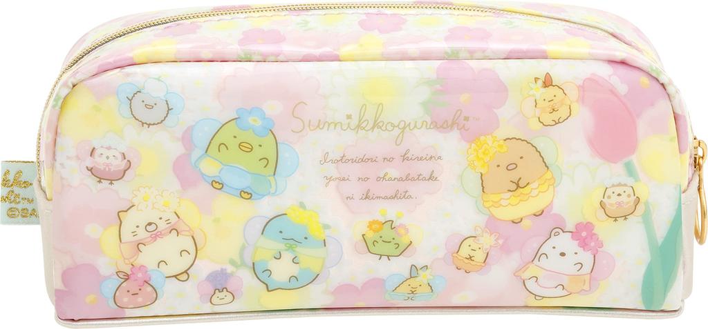 PT11501 Sumikkogurashi Garden of the Grass and Pen Pouch "Flower Fairies"