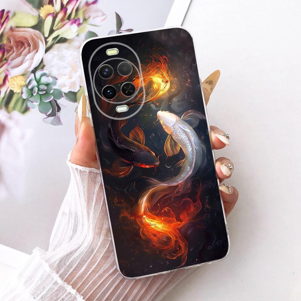 Transparent Case For Huawei Nova 15 Cover Cute Cat Fashion Butterfly Luxury Painted Casing For Huawei Nova15 PSN-AL00