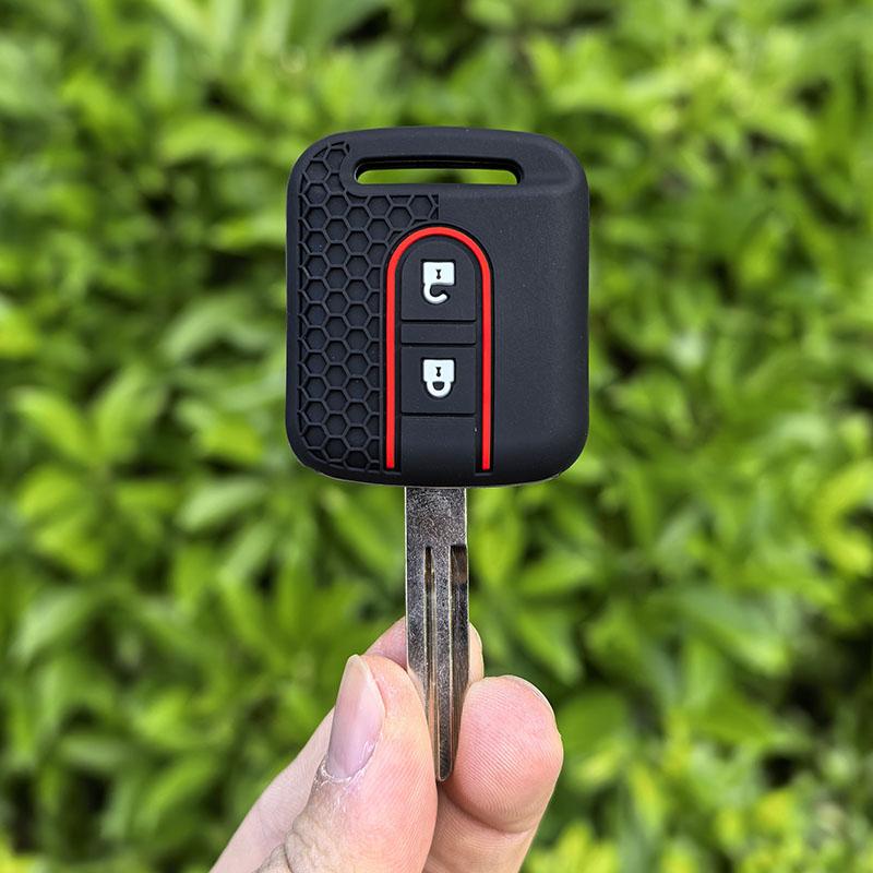 Silicone 2 Buttons Remote Car Key Shell Case Fob For Nissan Elgrand X-Trail Qashqai Navara Micra Note Nv200