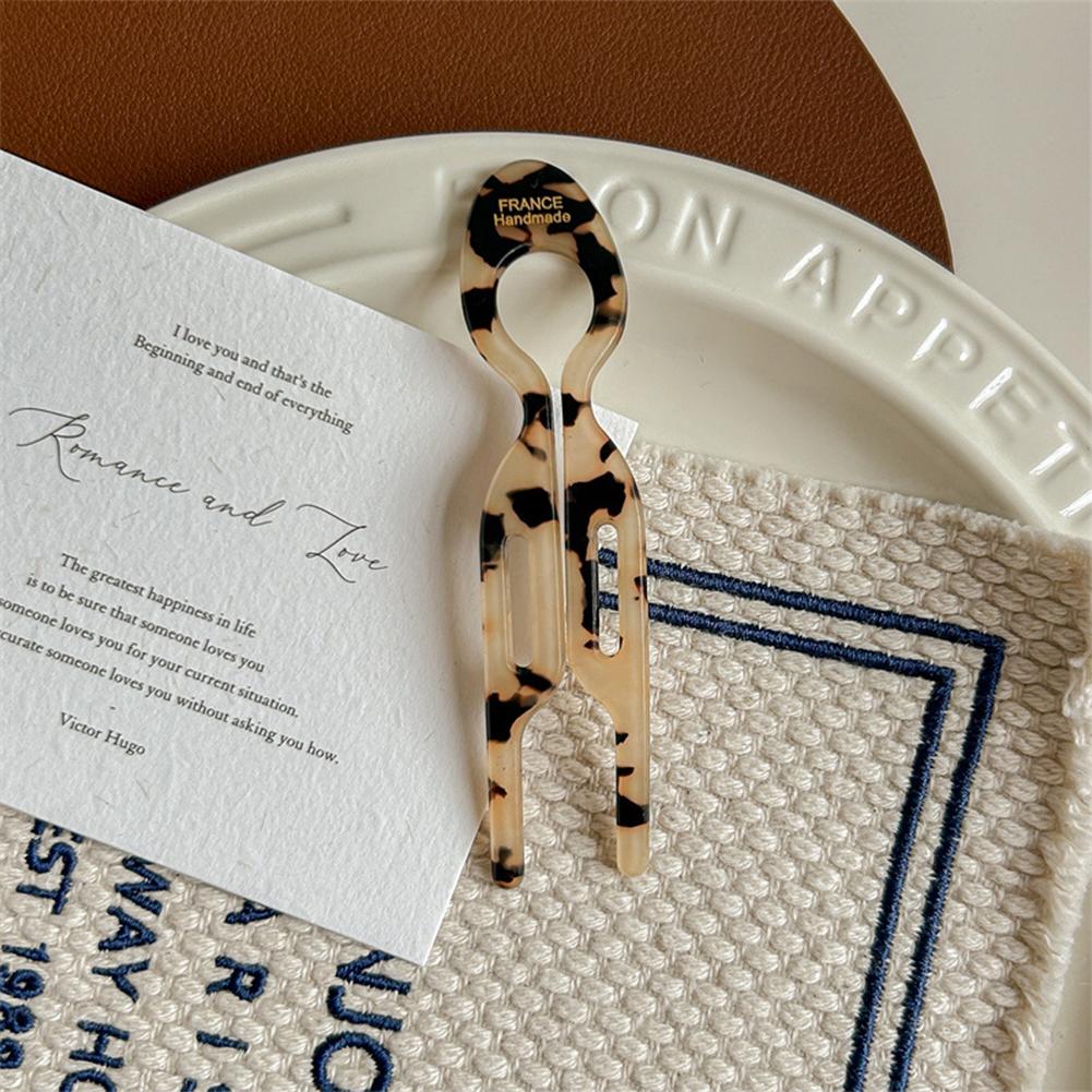 Elegantní U-tvarovaná sponka do vlasů s rybím ocasem, acetátová sponka do vlasů pro snadné drdoly, vidlička do vlasů, dívčí vlasové doplňky