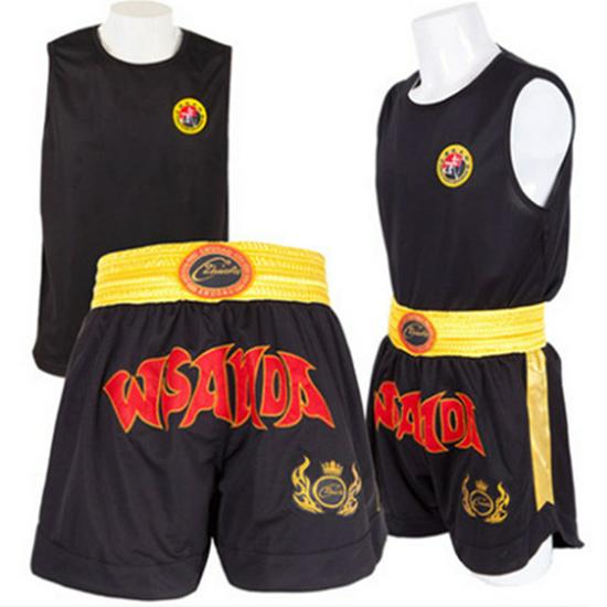 Embroidered Dragon Sanda Muay Thai Boxing and Fighting Suit Set