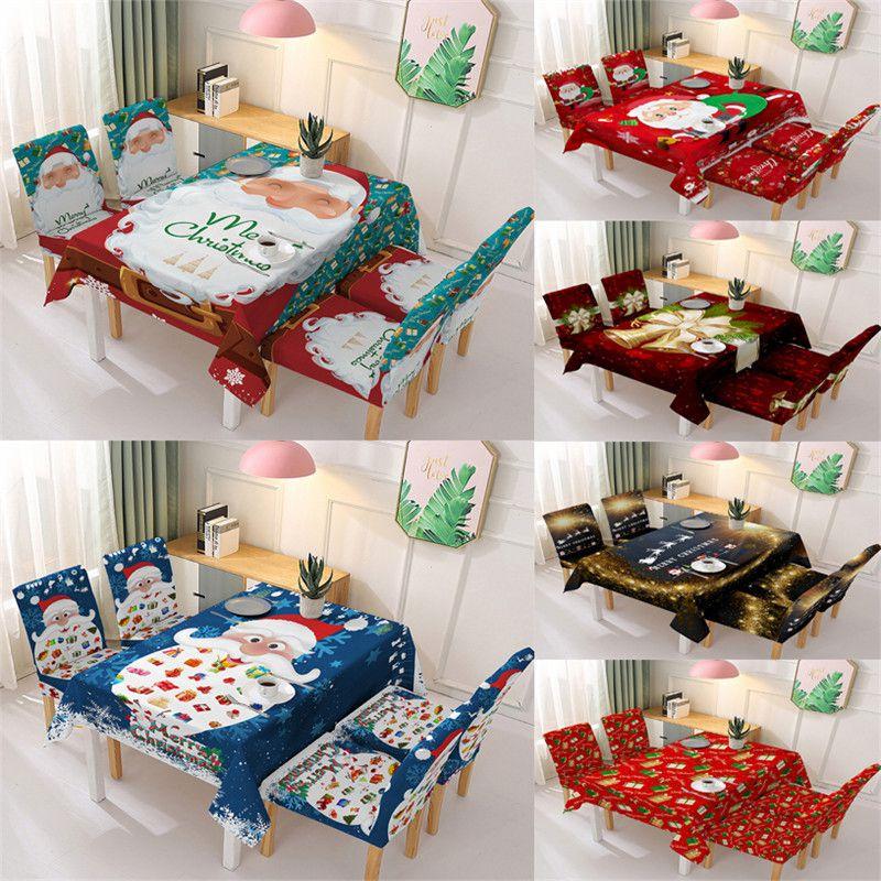 Beautifully Designed Christmas Tablecloth And Chair Cover For Dining Room Decor