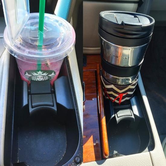 Black Cup Holder Console Drink Divider Fits Ert 2007 08 09 10 11 Toyota Camry