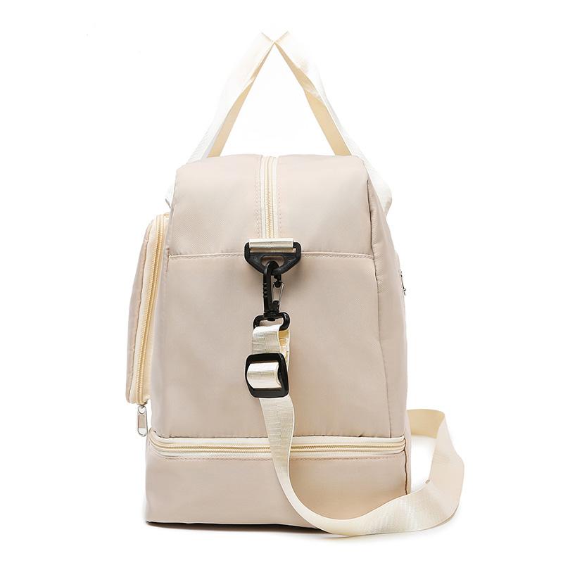 Leichte Faltbare Gepäcktasche Trocken-Nass-Trennung Großes Fassungsvermögen Multifunktionale Reisetasche Aufbewahrungstasche mit Fächern Schuhtaschen