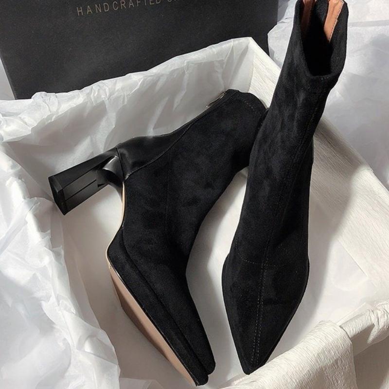 Fashion High Quality Women's Hot Selling Comfortable and Warm Boot Women's Ankle Boots Fashion Sexy Pointed Toe Shoes for Women