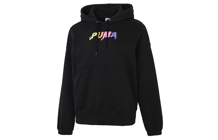 PUMA Downtown Sweatshirts Women s Black Hooded Moderate Regular 533049-51 M