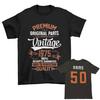 Personalisiertes T-Shirt zum 50. Geburtstag: 1975 Vintage Perfekt Personalisiert Humorvoll Geburtstagsfeier Rundhals Kurzarm T-Shirt Tops