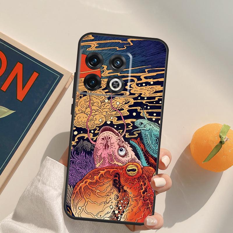 Japanese Style Art Japan Case For OnePlus Nord N10 N20 N100 N200 CE 2 2T OnePlus Ace 9 11 10 Pro 8T 9R 10T 9RT Cover