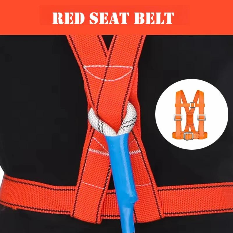 Climbing Harness Safety Harness Rock Multi-functional Lanyard Adjustable Safety Belt Camping Outdoor Adjustable Safety Equipment