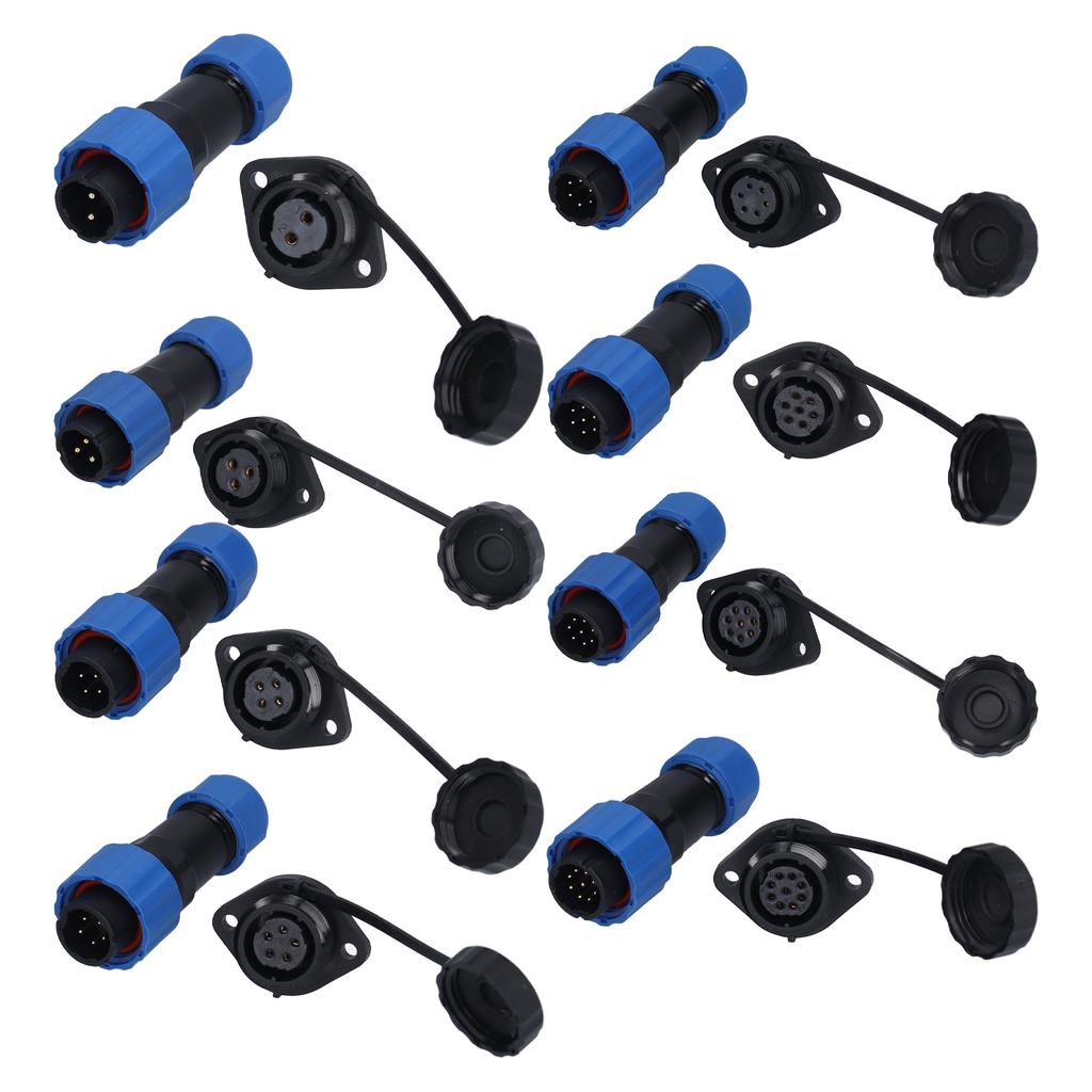 SP16 Flange Waterproof Aviation Plug Socket IP68 Male and Female Butt Joints Flange Waterproof Conne