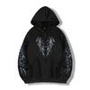 Y2K Streetwear Hooded Zip-Up Sweatshirt Teens Loose Fit Fall Casual Graphic Print Pullover