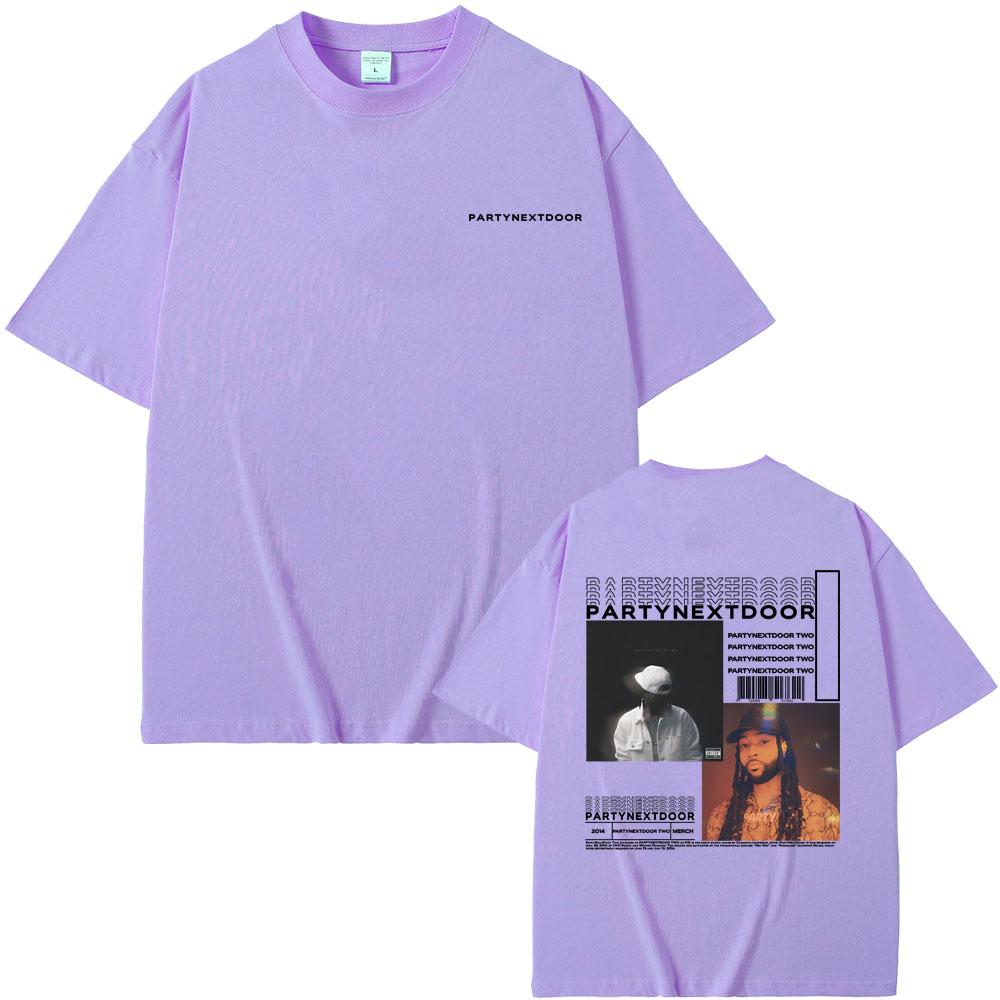 Rapper Partynextdoor Partynextdoor Dvě Alba Oboustranný Potisk Tričko Pánské Hip Hop Vintage Trička Pánské Nadměrné Streetwear