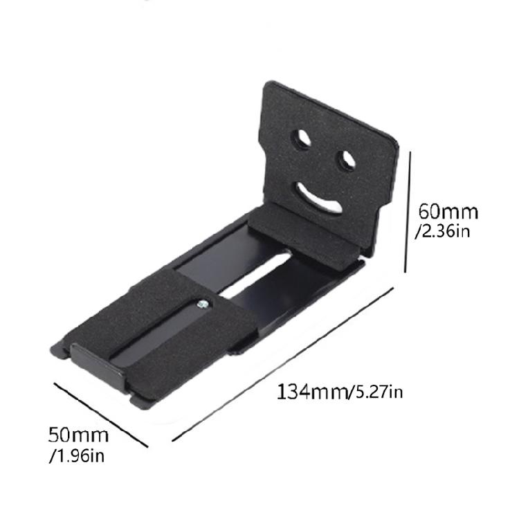 Soundbar Mounting Holder Stand Adjustable Angle TV Bracket Aluminum Alloy Construction Easy Wall Attachment Solution