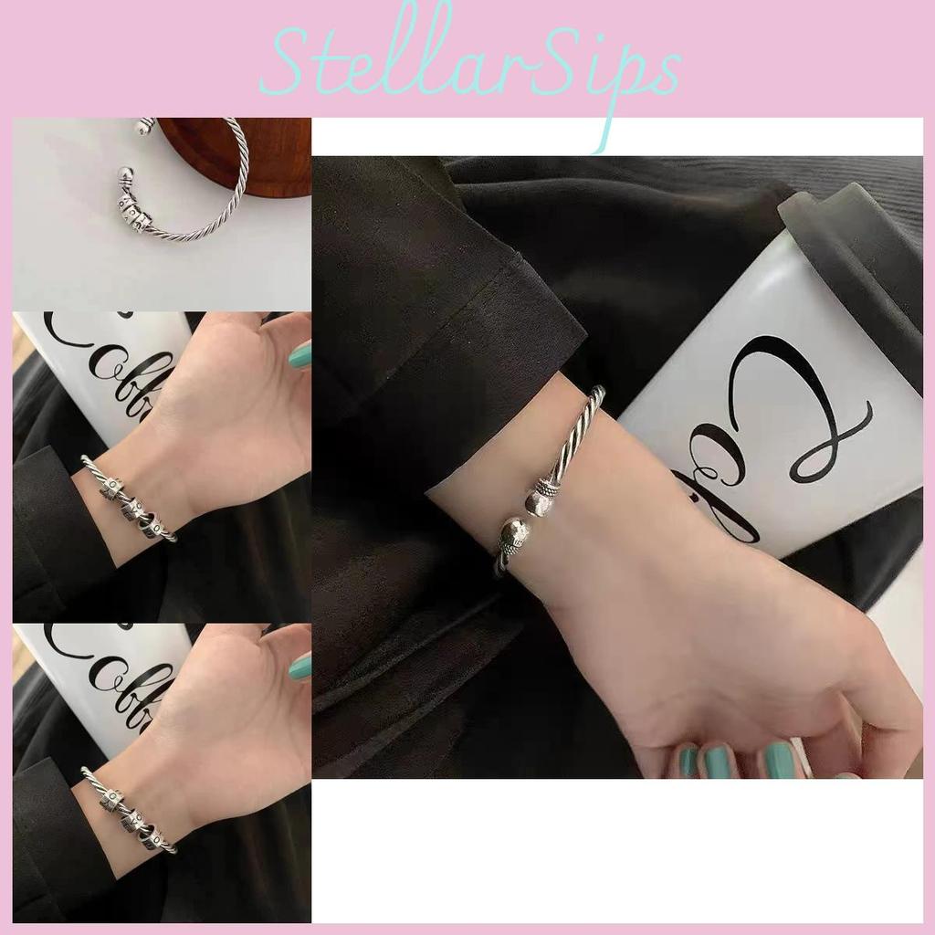 Trendy Summer 2024 Love Letter Bracelet For Women Retro Copper Geometric Design