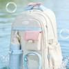 Zaini per Bambini Scuola Primaria Classi 3-6 Ragazza Rosa Studente Scuola Media Borse Scolastiche Impermeabili Zaino con Manico Festival delle Farfalle con Astuccio
